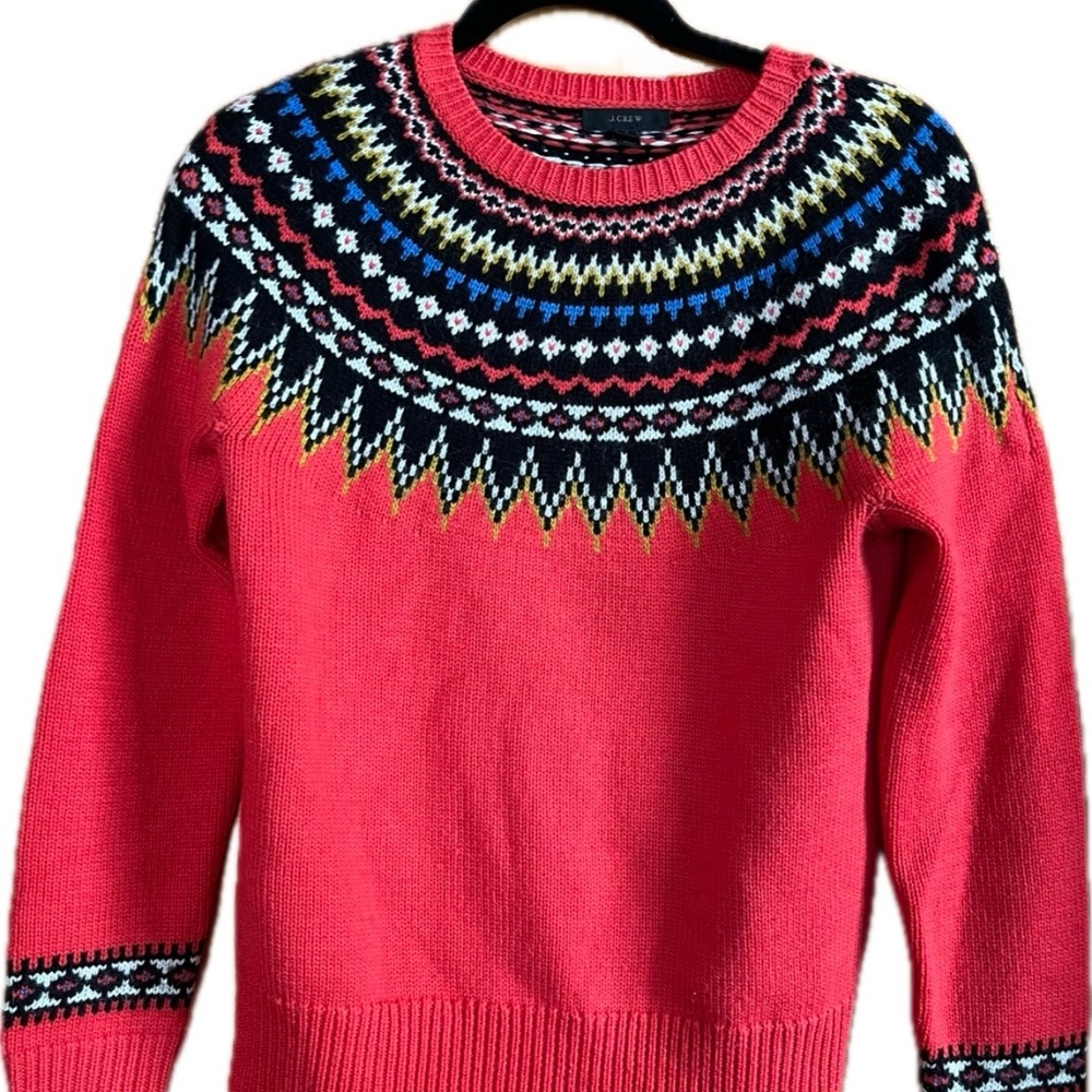 J. Crew Fair Isle Sweater Size S